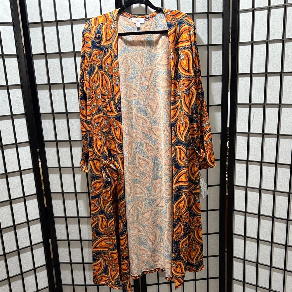 Lularoe Sarah, Size X Large, Beautiful Multi Colored Cardigan